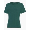 thumbnail image 2 of Women's Lightweight and Soft T-Shirt Curved Hem Crew Neck Smooth Trendy Sleep Lounge Pajama Tops, 2 of 5