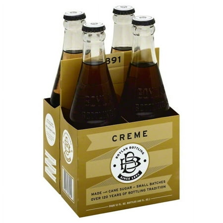 Boylan Bottling Company Cream Soda Pop, 12 Fl Oz, 4 Pack Bottles