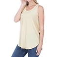 thumbnail image 4 of Zenana Women & Plus Relaxed Fit Scoop Neck Sleeveless Round Hem Blouse Tank Top, 4 of 4