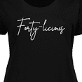 thumbnail image 4 of Inktastic Forty-licious Birthday Humor Women's Plus Size T-Shirt, 4 of 5