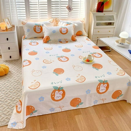 

UMMH cotton sheets single piece 1.5 meters 1.8 double bed sheets student dormitory single cotton men and women
