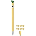 thumbnail image 1 of Funda protectora bonita funda de silicona para Apple Pencil 1ª y 2ª generación soporte de piel con cubierta de punta, 1 of 7