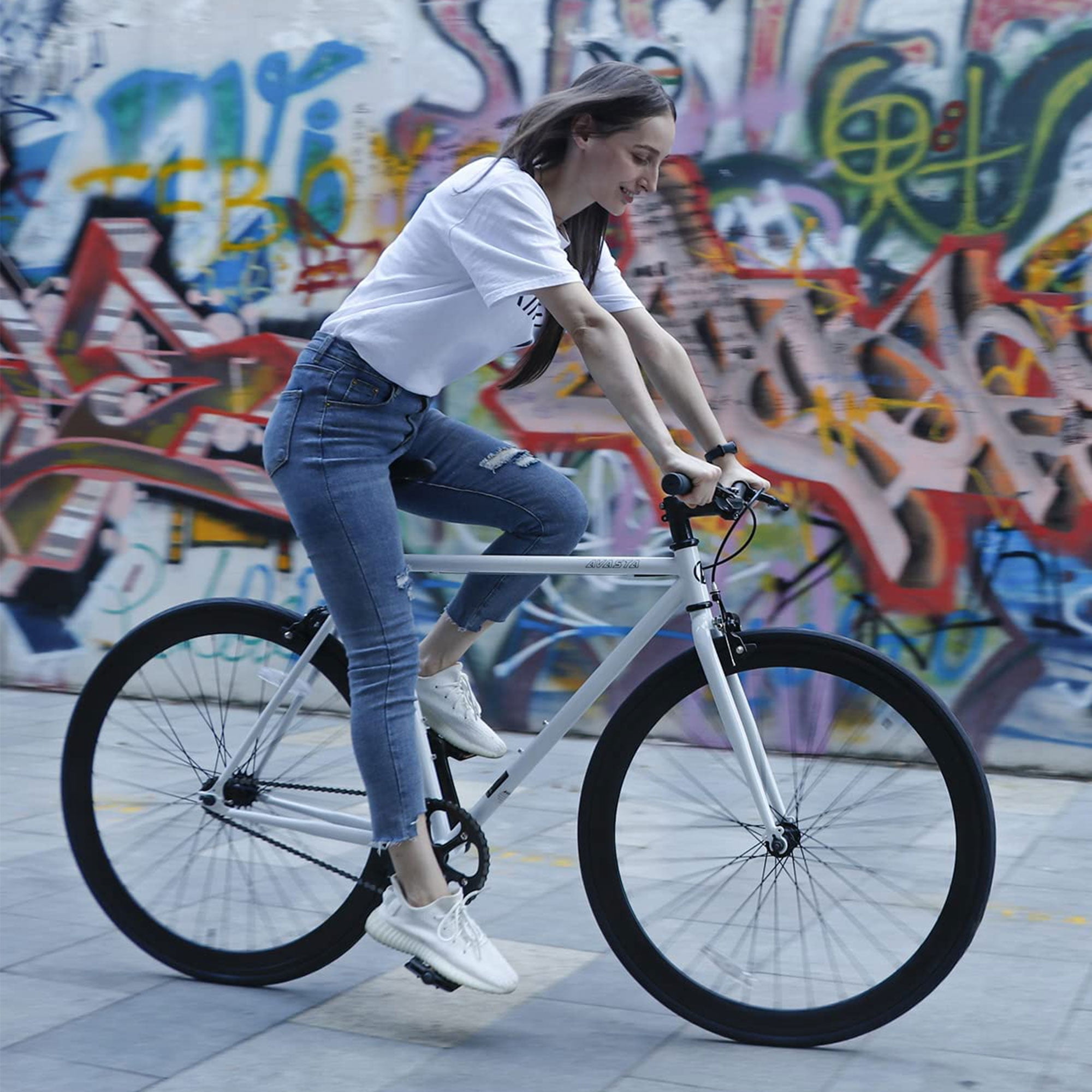 AVASTA 700C 54 In Single Speed Fixed Gear Urban Commuter Fixie