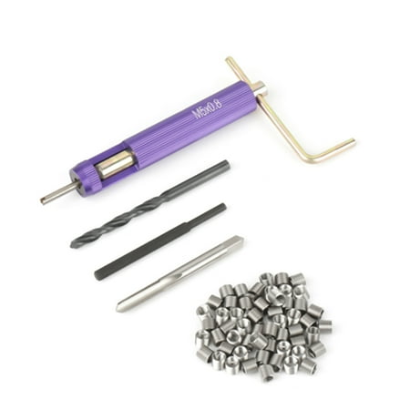 

50pcs Stainless Steel Coiled Wire Helical Screw Thread Inserts M5 x 2D