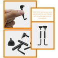 thumbnail image 3 of unbranded 2Ud Abrazaderas Negras Para Reposacabezas De Violín Con Tornillos De Metal Resistentes, 3 of 8