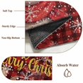 thumbnail image 6 of 3'x5' Area Rugs, Christmas Elk Indoor Outdoor Area Rug for Living Room Bedroom, Red Black Plaid Winter Snowflake Xmas Deer Washable Bathroom Rugs Kitchen Floor Carpet Mats Home Decor Aesthetic, 6 of 8
