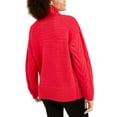 thumbnail image 2 of French Connection Women's Cable Knit Sweater Red Size Large, 2 of 3