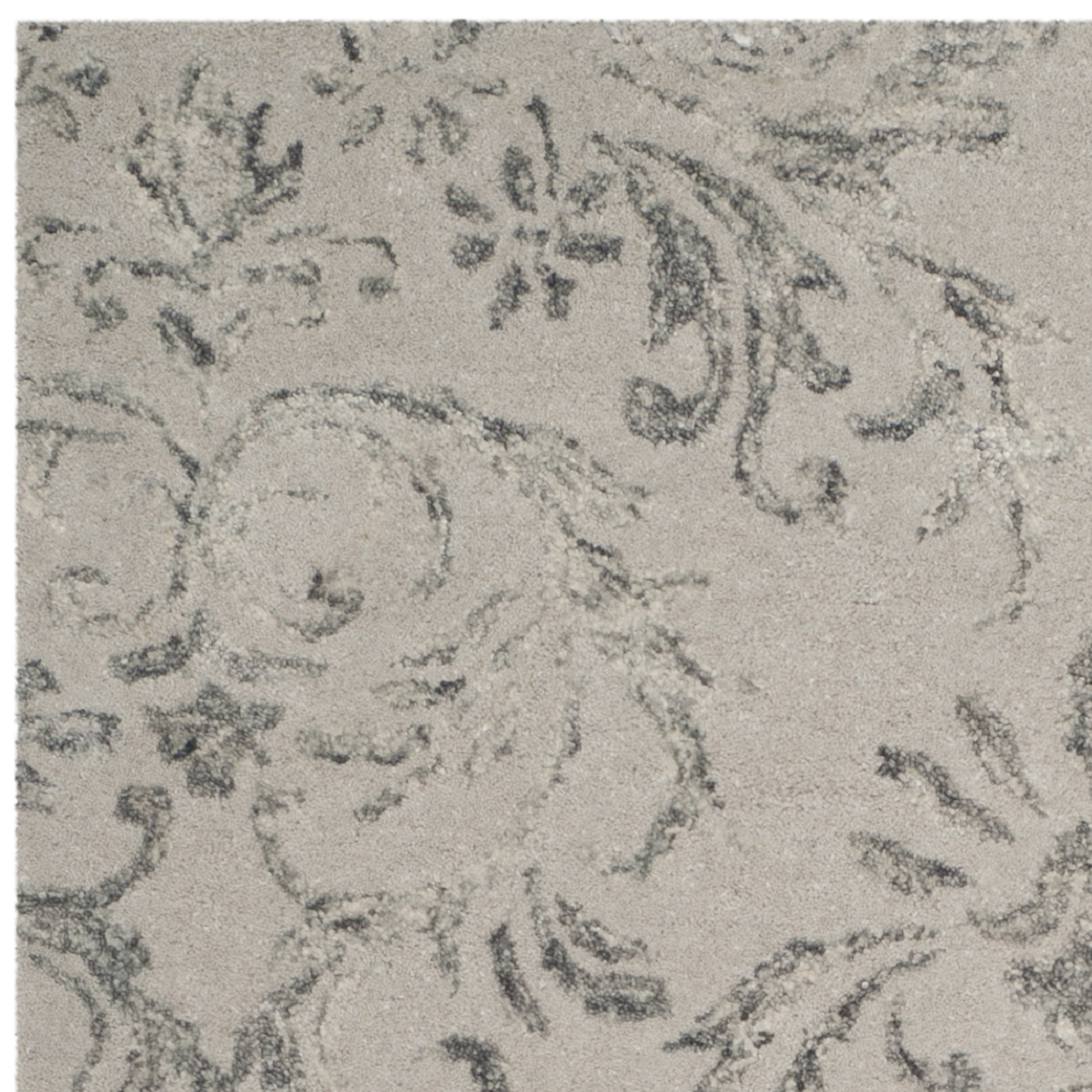 SAFAVIEH Glamour Blanca Damask Area Rug, Grey, 8' x 10'