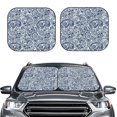 thumbnail image 2 of Fotbe Paisley4 Juego de 2 Piezas de Parasoles para Parabrisas | Bloqueador Solar para Auto | Accesorios Plegables para Protección Solar Interior-Small, 2 of 6