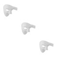 thumbnail image 4 of Wisewang Wide Application Half Face Mask For Various Occasions Half Face Masquerade Masks Made With Plastic white 3Set, 4 of 6