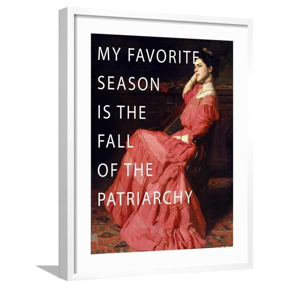 Art.com Sassy Master V Art Print by Jennifer Goldberger, White Frame Wall Art, 23" x 29"