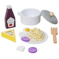 thumbnail image 1 of EASTIN Tea Party Tableware Wooden Handicraft Toy Kitchen Pretend Play Set Cooking Coffee Bread For Toddlers Kids Birthday Gift Favors, 1 of 7