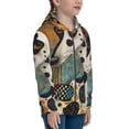 thumbnail image 5 of Sikiie Abstract Dalmatian Art Zip Up Hoodie Teenage, hoodies for Teenage, Zipper Sweatshirt Jacket for Daily, Traveling-, 5 of 6