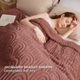 thumbnail image 2 of Manta polar para cama, tamaño queen, color rosa empolvado, 230 x 230 cm, 2 of 6