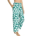 thumbnail image 2 of Balery Green Baseball print Women's Pajama Pants,Ultra Lightweight Pjs,Lounge Pant-Small, 2 of 9