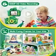 thumbnail image 2 of Gofunly Kids Camera, 1080P Toy Digital Video Camera, Toddler Camera for Girls 3-12 Years Best Birthday/Festival Gifts,with 32GB SD Card and Silicone Cover - Mint Green-Dinosaur, 2 of 7