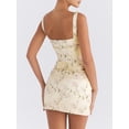 thumbnail image 5 of KelaJuan 2 Piece Women Skirt Set Low Cut Crop High Waist Bodycon Mini Skirt Two Piece Outfit Sexy Clubwear, 5 of 10