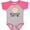 Baseball Heather and Hot Pink, variant on Inktastic My Lola and Lolo Love Me Girls Baby Bodysuit