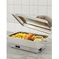 thumbnail image 1 of Ensemble de Buffet à Réchaud Électrique, Serveurs et Réchauds Alimentaires 9 Qt, Réchauds Alimentaires Commerciaux en Acier Inoxydable pour Traiteur avec Affichage de Contrôle de Température pour Mariages, Fêtes et Festivals, 1 of 9