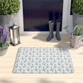 thumbnail image 2 of Light Blue Christmas Snowman Pattern Flannel Non Slip Door Rugs,Washable Door Mats Indoor,Decorative Door Mats,Dirt-Resistant and Absorbent Doormat for Entrance,Bedroom,Kitchen,Bathroom,23.5"x16", 2 of 5