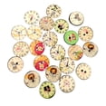 thumbnail image 1 of Sonducket Botones de de 100 piezas, relojes redondos de agujeros, estilo Retro, suministros para el hogar para álbumes de recortes, Accesorios de disfraces 15mm, 1 of 6