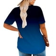thumbnail image 4 of Patlollav Short Sleeve Shirt Women'S Comfy Round Neck Blouse Daily Solid Dressy Casual Tunic Plus Size Tee, 4 of 6