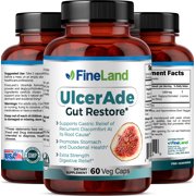 Fineland Vitamins UlcerAde Digestive Support Capsules, 60 Count