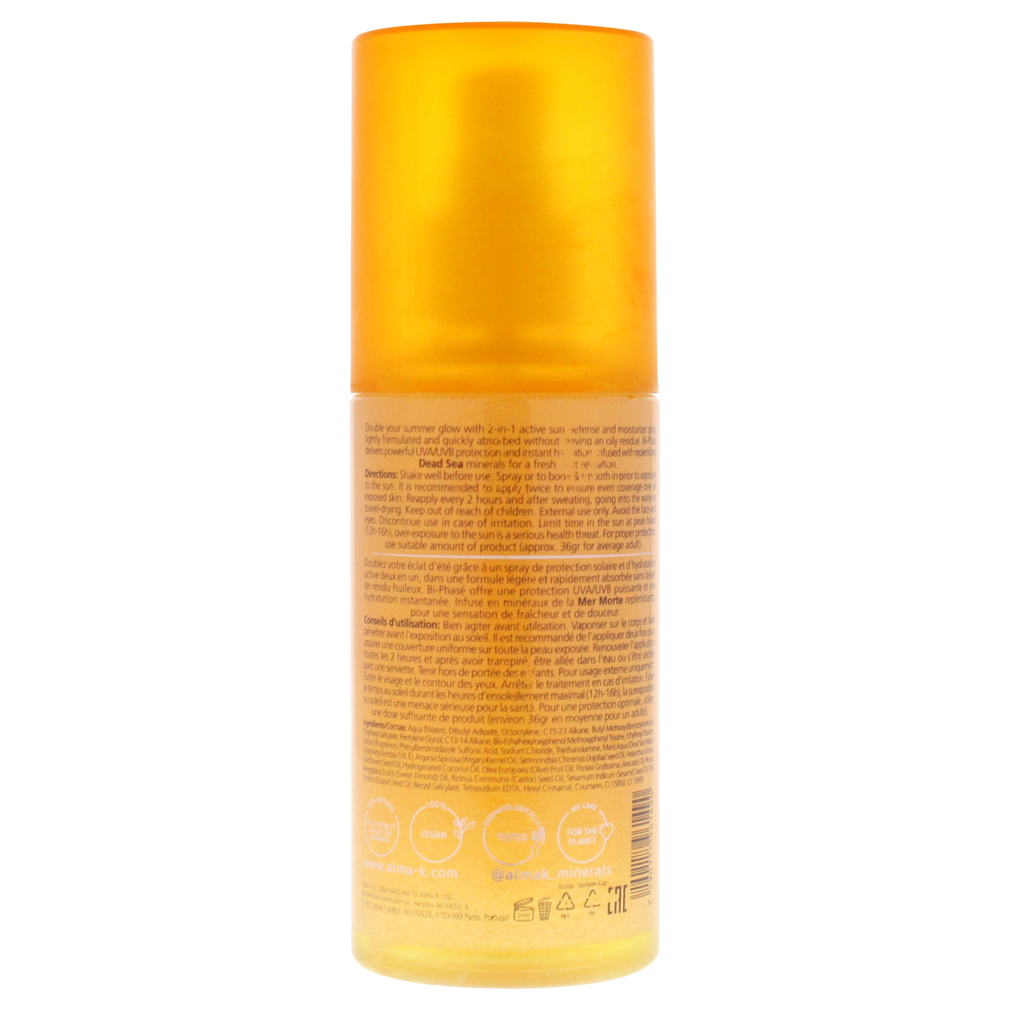 Alma K Light Bi Phase Spray SPF 50 , 5.1 oz Spray