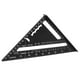 thumbnail image 2 of Regla triangular de 7 pulgadas, escuadra de carpintero de aluminio, 90 grados y 45 grados, herramienta de medición portátil para carpintería para bricolaje., 2 of 14