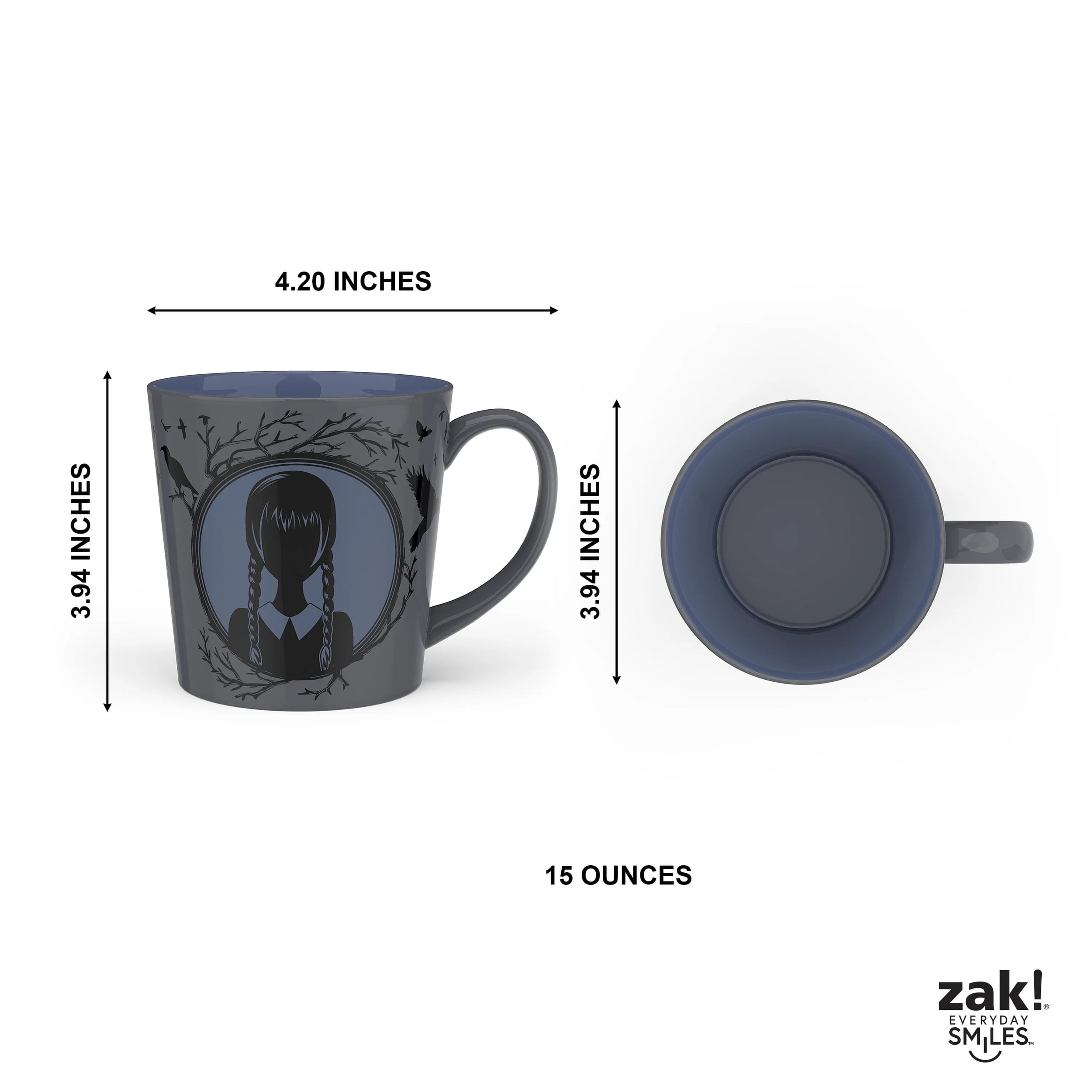 Zak Designs Wednesday Emerson Mug, Wednesday