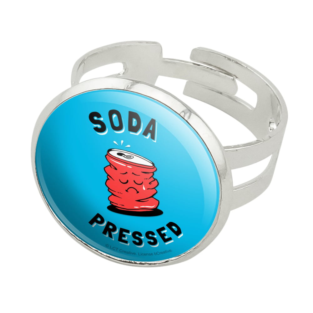 Soda Pressed Pun So Depressed Funny Humor Eraser Set of 2