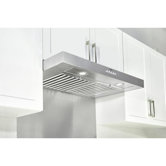 Campana extractora Kobe RAX2136SQB-2 para debajo del armario, 36 cm, acero inoxidable