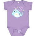 thumbnail image 3 of Inktastic Happy 2nd Birthday with Cute Narwhal Stars and Bubbles Boys or Girls Baby Bodysuit, 3 of 5