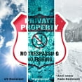 thumbnail image 6 of Private Property Shield Sign No Trespassing No Fishing (2 Pack) 12 inch X 12 inch Shield Shaped Rust-Free Aluminum Metal Signs with Aluminum Mounting Stakes Weather Resistant for, 6 of 8