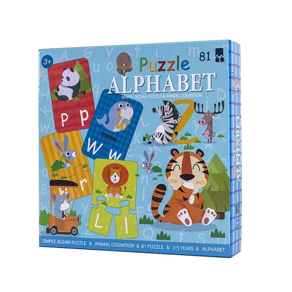 EGNMCR Children's Educational Advanced Alphabet Puzzle Letters Spelling Game Learning Toys Wooden sorting Birthday Gifts for Kids