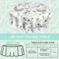 thumbnail image 2 of Round Table Cloth 60 Inch,Green Sage Leaves Tablecloth Waterproof Stain Wrinkle Resistant Washable Circle Table Cover for Home Kitchen Dining Room Party Outdoor Picnic, 2 of 6