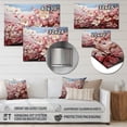 thumbnail image 4 of Designart "Dogwood Dream Pink White painting" Floral Metal Art Living Room, 4 of 5