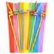 thumbnail image 1 of Disposable Colorful Drinking Straws, 13inch Flexible Straws, Random Colors Extra Long Straws Party Decorations, 1 of 5