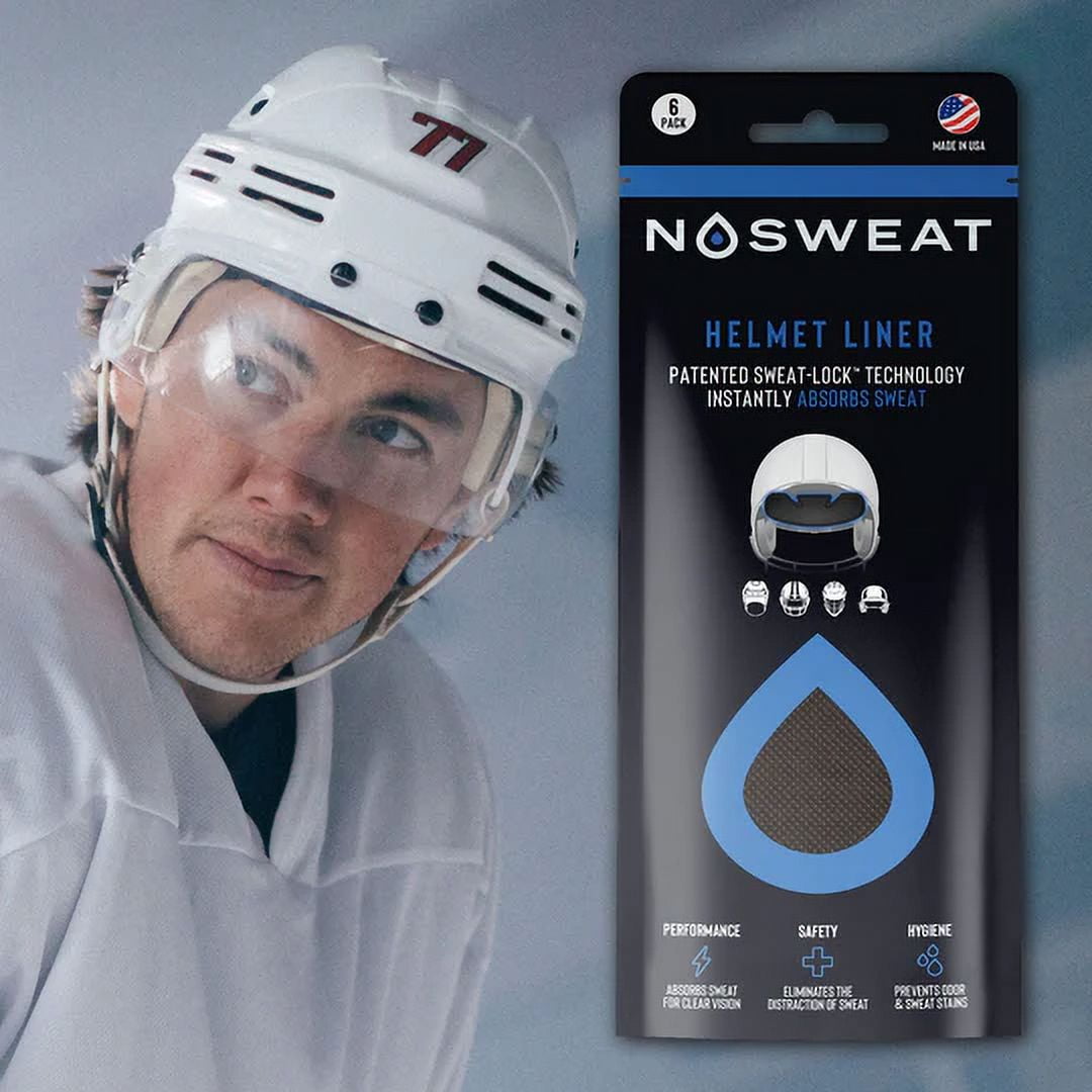 Helmet Sweat Liners - Patented SweatLock™ Sweatband For All Helmet Types by NoSweat - 25 Pack - Made in the USA