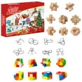 thumbnail image 2 of 24 Piece Set Of Pinch Music Decompression Blind Luban Lock Maze Toy Christmas Calendar Set, 2 of 8