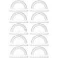 thumbnail image 1 of Miangastore 10Pcs Measuring Protractor Half Circle Protractor Plastic Protractor Convenient Measurement Protractor, 1 of 9