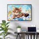 thumbnail image 3 of Cuadros Decorativos DIY Cat in Basket Kit de pintura al óleo digital Pintura acrílica por números Decoración de pared Tmvgtek embutido en tela, 3 of 9
