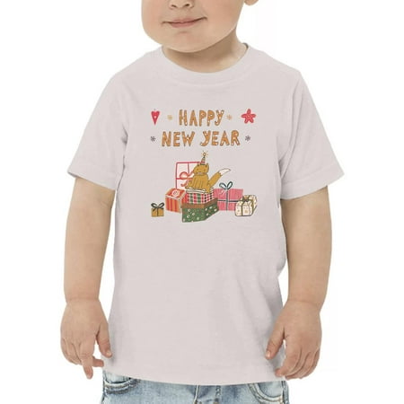 

Happy New Year Cat W Presents T-Shirt Toddler -Image by Shutterstock 5 Toddler