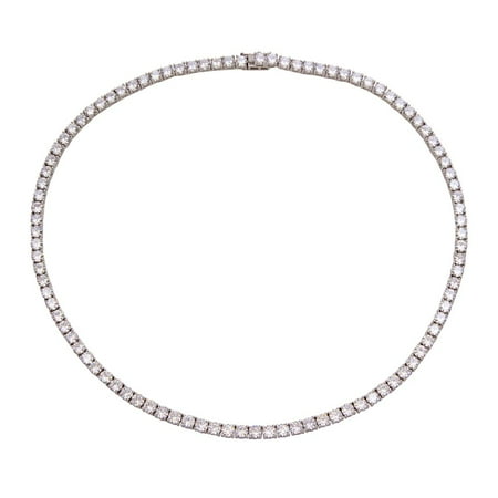 cubic zirconia tennis necklace rhodium plated sterling clear silver dental dentists photographs dialog displays option button additional opens zoom patient