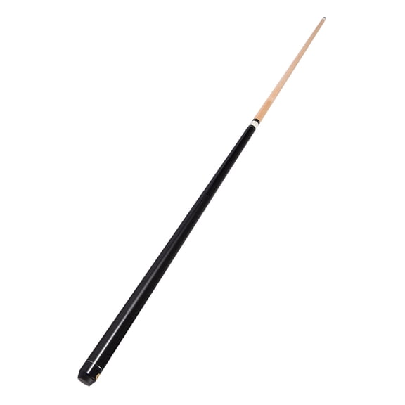 Riousery 59in / 1.5m Maple Wood Double-Section Billiard Cue Stick 13mm Big Head Pool Cues with Non-Slip PU Leather Grip Black Variant
