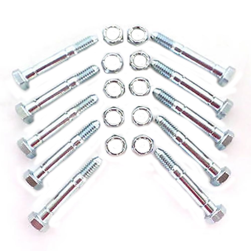 (10) Replacement Shear Pins w/ Bolts Made to Fit Craftsman Snowblowers