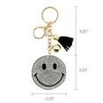 thumbnail image 2 of Wrapables Crystal Bling Key Chain Keyring with Tassel Car Purse Handbag Pendant, Smiles, 2 of 6