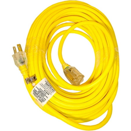 Snow Joe PJEXT50-B Low Temp Extension Cord | 50-Foot | 14 Gauge | Lighted End