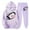 Light Purple, variant on Women's Sweatsuits 2 Piece Game Day Football Print Hooded Track Suits Long Sleeve Fashion Travel Outfit Winter Clothes