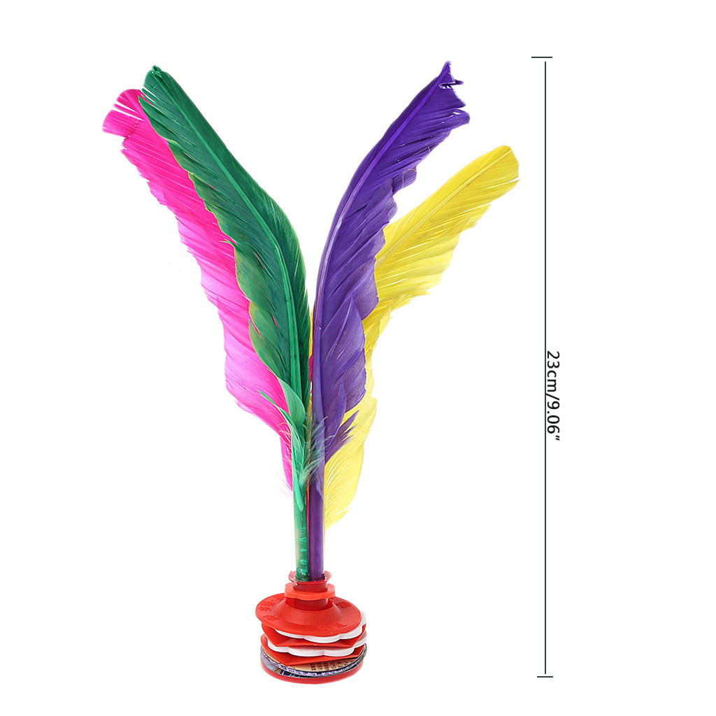 New Outdoor Sports multi-color Feather Chinese Jianzi Game Shuttlecock 
